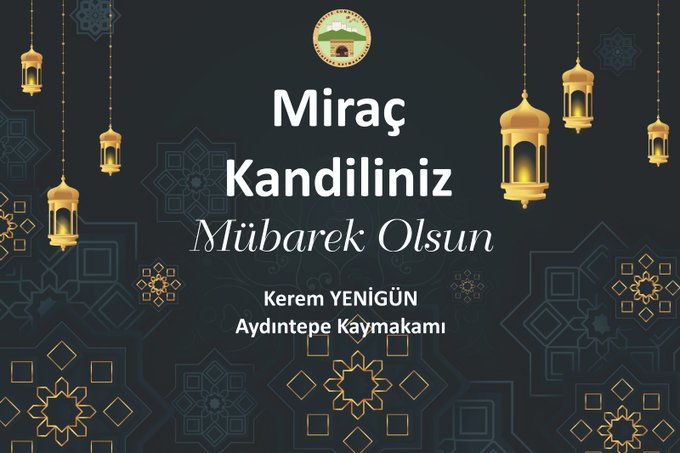 Miraç Kandiliniz Mübarek Olsun